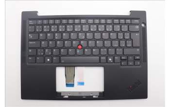 Lenovo 5M11P69394 C-Cover with keyboard, Czech Slovakian, Black, Backlight, UK