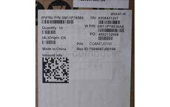 Lenovo 5M11P78566 Keyboard External,US English,Backlight,w/Fingerprint Reader,w/Pen Holder,AI Copilot+CS24 Hot Key