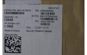 Lenovo 5M11P78579 Keyboard External,LA Spanish,Backlight,w/Fingerprint Reader,w/Pen Holder,AI Copilot+CS24 Hot Key