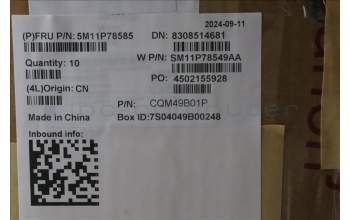 Lenovo 5M11P78585 Keyboard External,European Spanish,Backlight,w/Fingerprint Reader,w/Pen Holder,AI Copilot+CS24 Hot Key