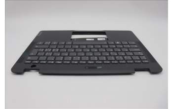 Lenovo 5M11P87904 C-Cover with keyboard, Switzerland, Black, Backlight, WWAN, WLAN, UK