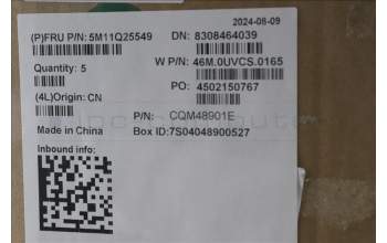 Lenovo 5M11Q25549 C-Cover with keyboard, Czech Slovakian, Black, WLAN, UK