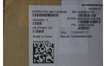 Lenovo 5M11Q25624 C-Cover with keyboard, French, Black, WLAN, US