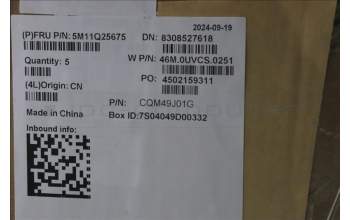 Lenovo 5M11Q25675 C-Cover with keyboard, Slovenian, Black, WLAN, UK