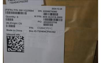 Lenovo 5M11Q25684 C-Cover with keyboard, Arabic, Black, WWAN, US