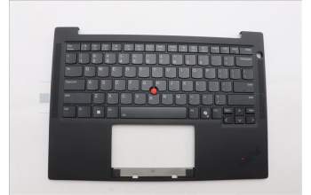 Lenovo 5M11Q25691 C-Cover with keyboard, USA English, Black, WWAN, US