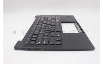 Lenovo 5M11Q25710 C-Cover with keyboard, Slovenian, Black, WWAN, UK
