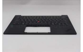 Lenovo 5M11Q25726 C-Cover with keyboard, USA English, Black, WWAN, US
