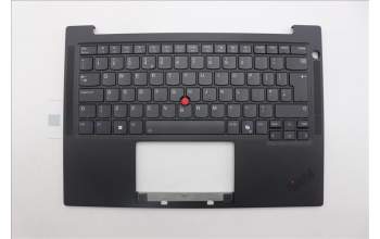 Lenovo 5M11Q25751 C-Cover with keyboard, UK English, Black, WWAN, UK