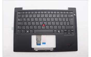 Lenovo 5M11Q54040 C-Cover with keyboard, Czech Slovakian, Black, Backlight, WWAN, UK