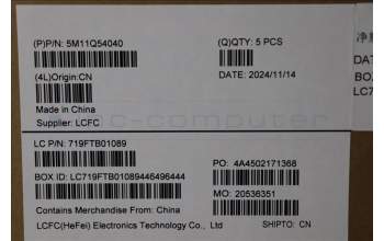 Lenovo 5M11Q54040 C-Cover with keyboard, Czech Slovakian, Black, Backlight, WWAN, UK