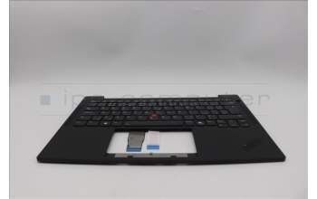 Lenovo 5M11Q54040 C-Cover with keyboard, Czech Slovakian, Black, Backlight, WWAN, UK