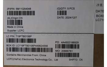 Lenovo 5M11Q54048 C-Cover with keyboard, Danish, Black, Backlight, WWAN, UK