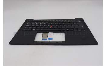 Lenovo 5M11Q54065 C-Cover with keyboard, Estonian, Black, Backlight, WWAN, UK