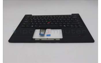 Lenovo 5M11Q54077 C-Cover with keyboard, US English Euro, Black, Backlight, WWAN, US