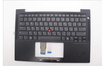 Lenovo 5M11Q54115 C-Cover with keyboard, Hebrew, Black, Backlight, WWAN, US