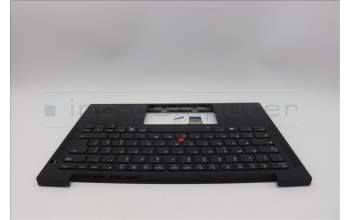 Lenovo 5M11Q54140 C-Cover with keyboard, Italian, Black, Backlight, WWAN, UK