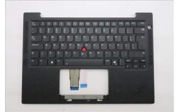 Lenovo 5M11Q54493 C-Cover with keyboard, Brazil Portuguese, Black, Backlight, UK