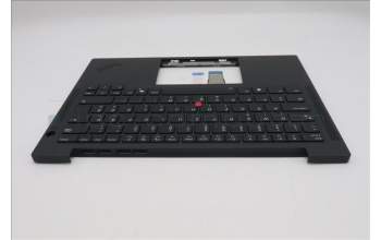 Lenovo 5M11Q54684 C-Cover with keyboard, Slovenian, Black, Backlight, UK