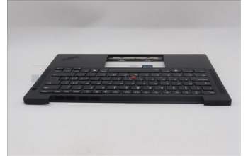 Lenovo 5M11Q54709 C-Cover with keyboard, Switzerland, Black, Backlight, UK