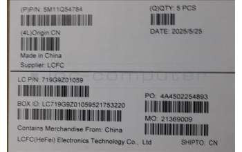 Lenovo 5M11Q54784 C-Cover with keyboard, Arabic, Black, Backlight, US