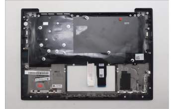 Lenovo 5M11Q54793 C-Cover with keyboard, Belgian, Black, Backlight, UK