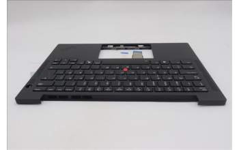 Lenovo 5M11Q54835 C-Cover with keyboard, Danish, Black, Backlight, UK
