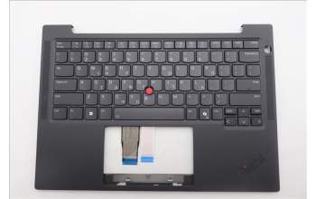 Lenovo 5M11Q54893 C-Cover with keyboard, Greek, Black, Backlight, US