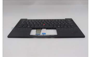 Lenovo 5M11Q54910 C-Cover with keyboard, Hungarian, Black, Backlight, UK