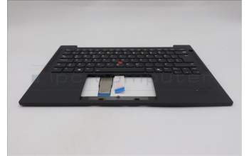 Lenovo 5M11Q54918 C-Cover with keyboard, Icelandic, Black, Backlight, UK