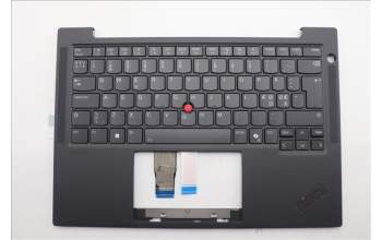 Lenovo 5M11Q54968 C-Cover with keyboard, Nordic, Black, Backlight, UK