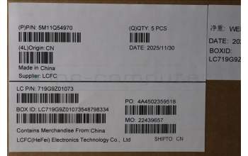 Lenovo 5M11Q54970 C-Cover with keyboard, Nordic, Black, Backlight, UK