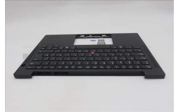 Lenovo 5M11Q55002 C-Cover with keyboard, Spanish, Black, Backlight, UK