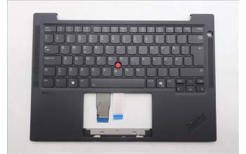 Lenovo 5M11Q55010 C-Cover with keyboard, Swedish/Finnish, Black, Backlight, UK