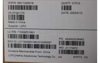 Lenovo 5M11Q55018 C-Cover with keyboard, Switzerland, Black, Backlight, UK