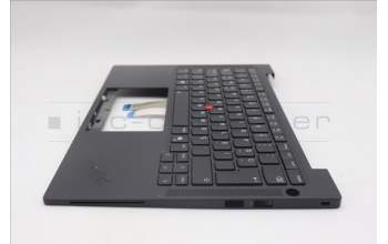 Lenovo 5M11Q55043 C-Cover with keyboard, Turkish, Black, Backlight, UK