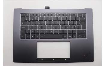 Lenovo 5M11Q55100 C-Cover with keyboard, Belgian, FingerPrint Reader, UK