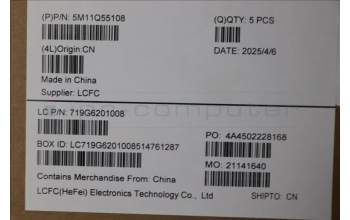 Lenovo 5M11Q55108 C-Cover with keyboard, Bulgarian, FingerPrint Reader, UK