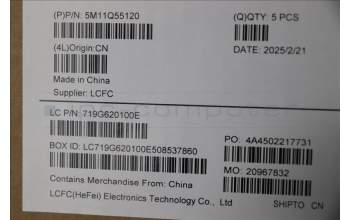 Lenovo 5M11Q55120 C-Cover with keyboard, Spanish, FingerPrint Reader, UK