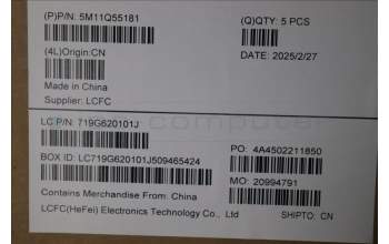 Lenovo 5M11Q55181 MECH_ASM FRU ASM Ccover UK FP LTN