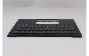 Lenovo 5M11Q55941 C-Cover with keyboard, Greek, Deep Black, FingerPrint Reader, WLAN, US