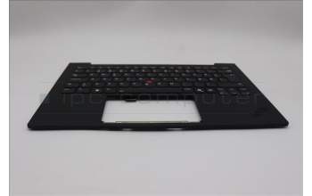 Lenovo 5M11Q55971 C-Cover with keyboard, Danish, Deep Black, FingerPrint Reader, WLAN, UK