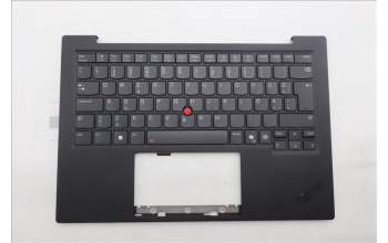 Lenovo 5M11Q55973 C-Cover with keyboard, Estonian, Deep Black, FingerPrint Reader, WLAN, UK