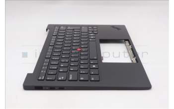 Lenovo 5M11Q55987 C-Cover with keyboard, Norwegian, Deep Black, FingerPrint Reader, WLAN, UK