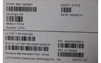 Lenovo 5M11Q55991 C-Cover with keyboard, Slovenian, Deep Black, FingerPrint Reader, WLAN, UK