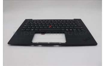 Lenovo 5M11Q55992 C-Cover with keyboard, Spanish, Deep Black, FingerPrint Reader, WLAN, UK