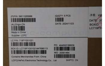 Lenovo 5M11Q55999 MECH_ASM GRP_KBD_BZL_UK_WL_DB_LTN