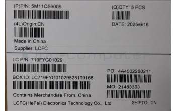 Lenovo 5M11Q56009 C-Cover with keyboard, USA English, Deep Black, FingerPrint Reader, WWAN, US