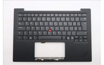Lenovo 5M11Q56031 C-Cover with keyboard, Switzerland, Deep Black, FingerPrint Reader, WWAN, UK