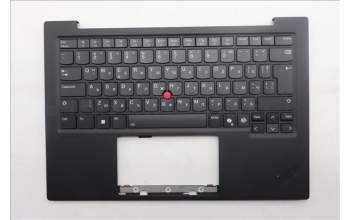 Lenovo 5M11Q56042 C-Cover with keyboard, Bulgarian, Deep Black, FingerPrint Reader, WWAN, UK